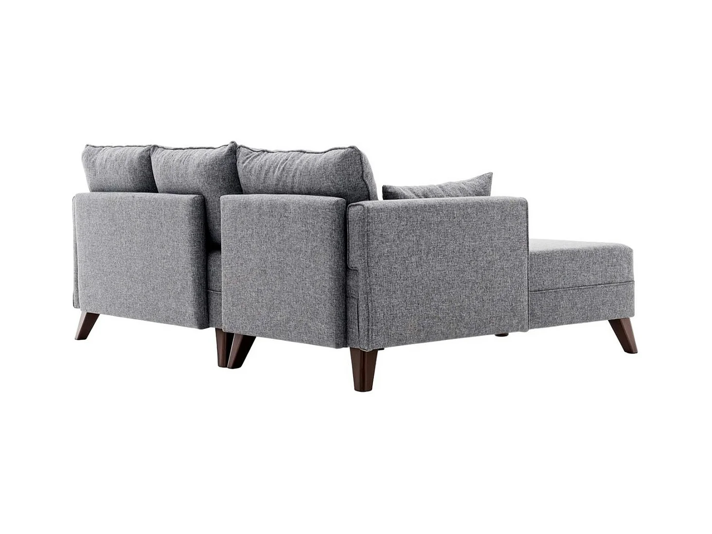 Canapé d’angle convertible gris chiné – côté gauche SPLIT