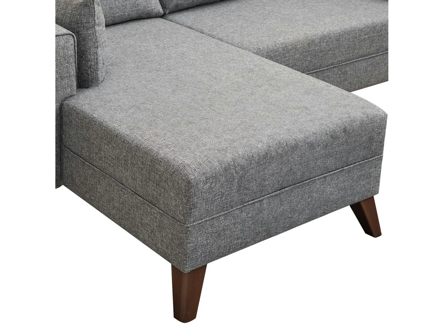 Canapé d’angle convertible gris chiné – côté gauche SPLIT