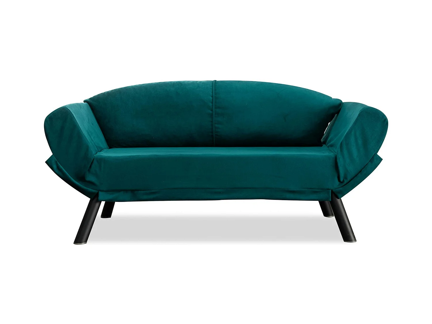 Banquette-lit bleu canard - format compact LUCCA