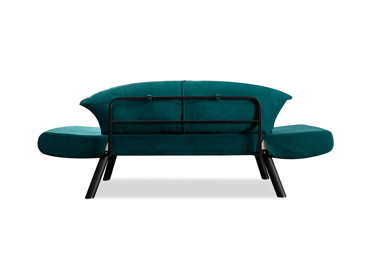 Banquette-lit bleu canard - format compact LUCCA