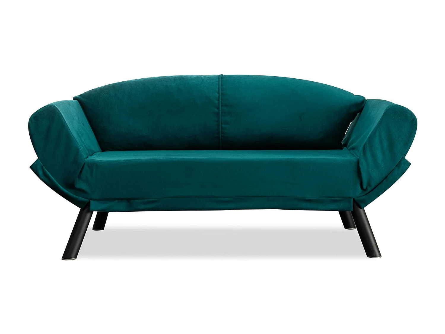 Banquette-lit bleu canard - format compact LUCCA