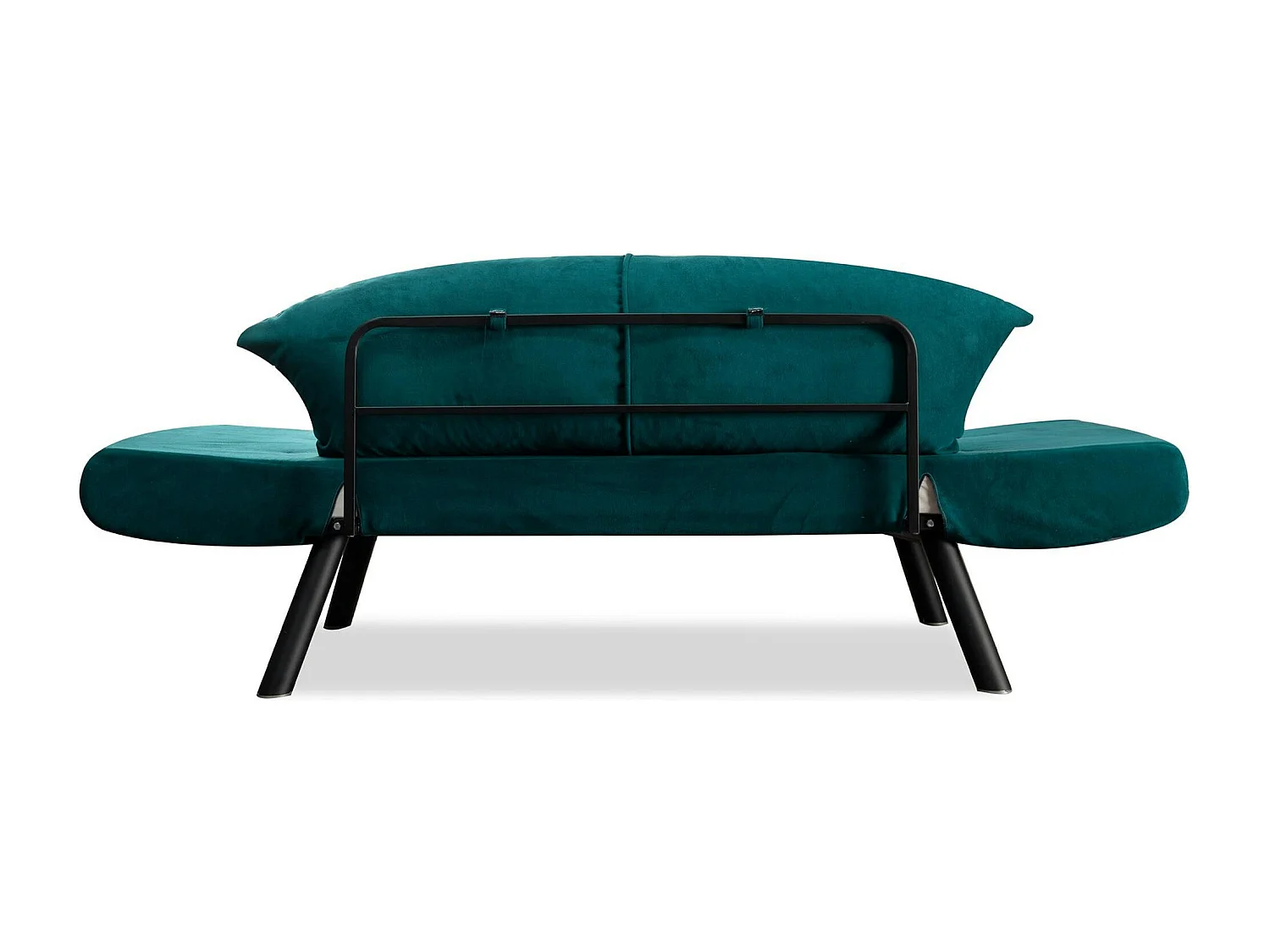 Banquette-lit bleu canard - format compact LUCCA