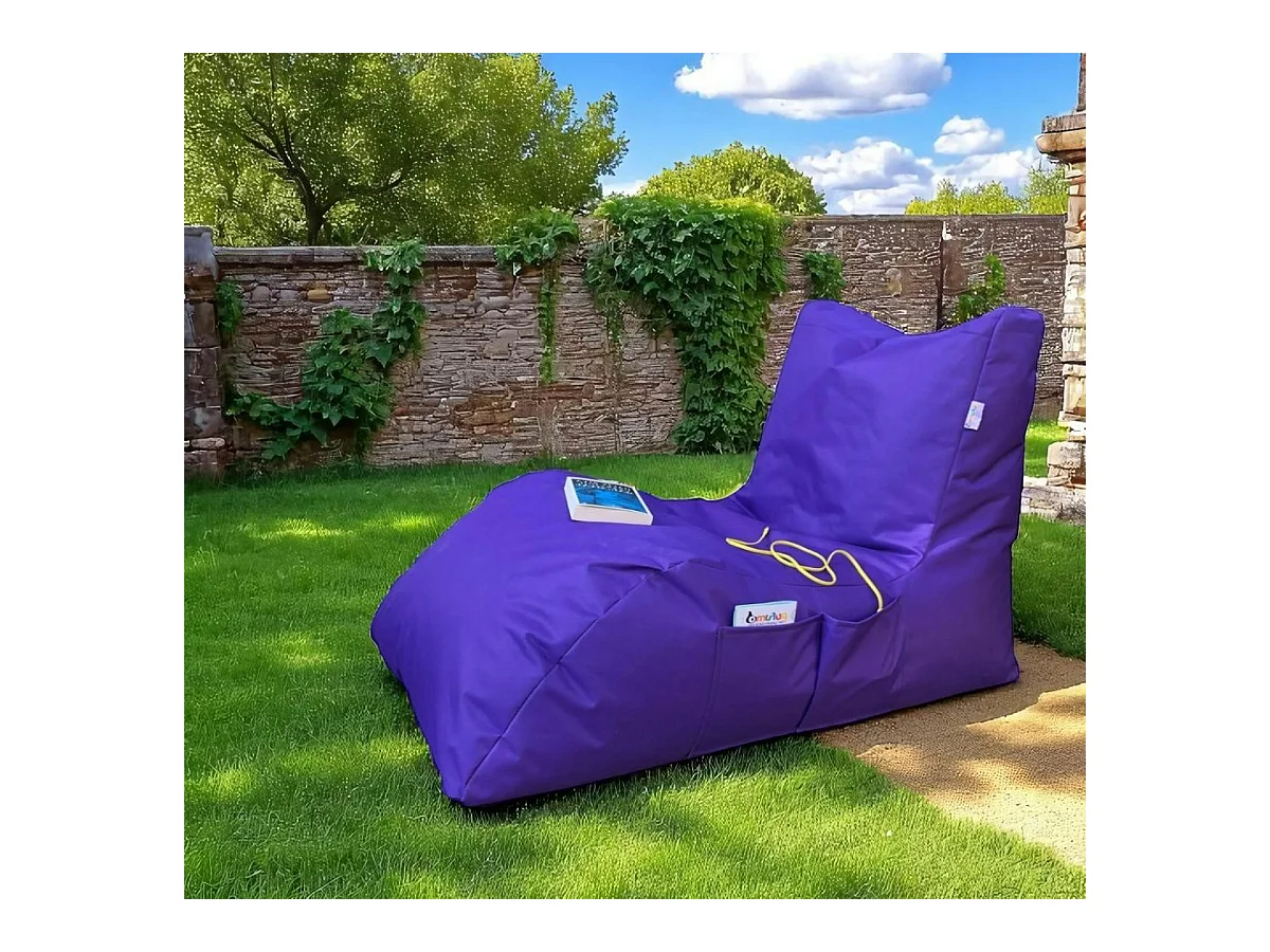 Pouf bain de soleil XXL imperméable – violet ARTA