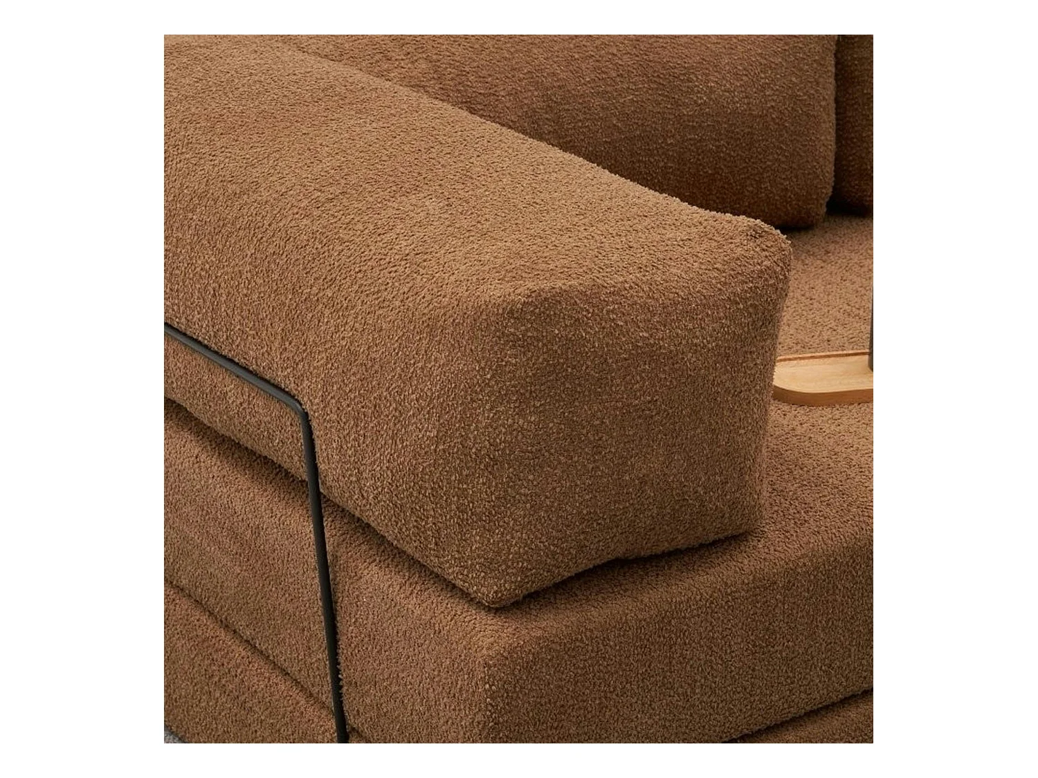 Canapé-lit marron confort, 190 cm ALTEA