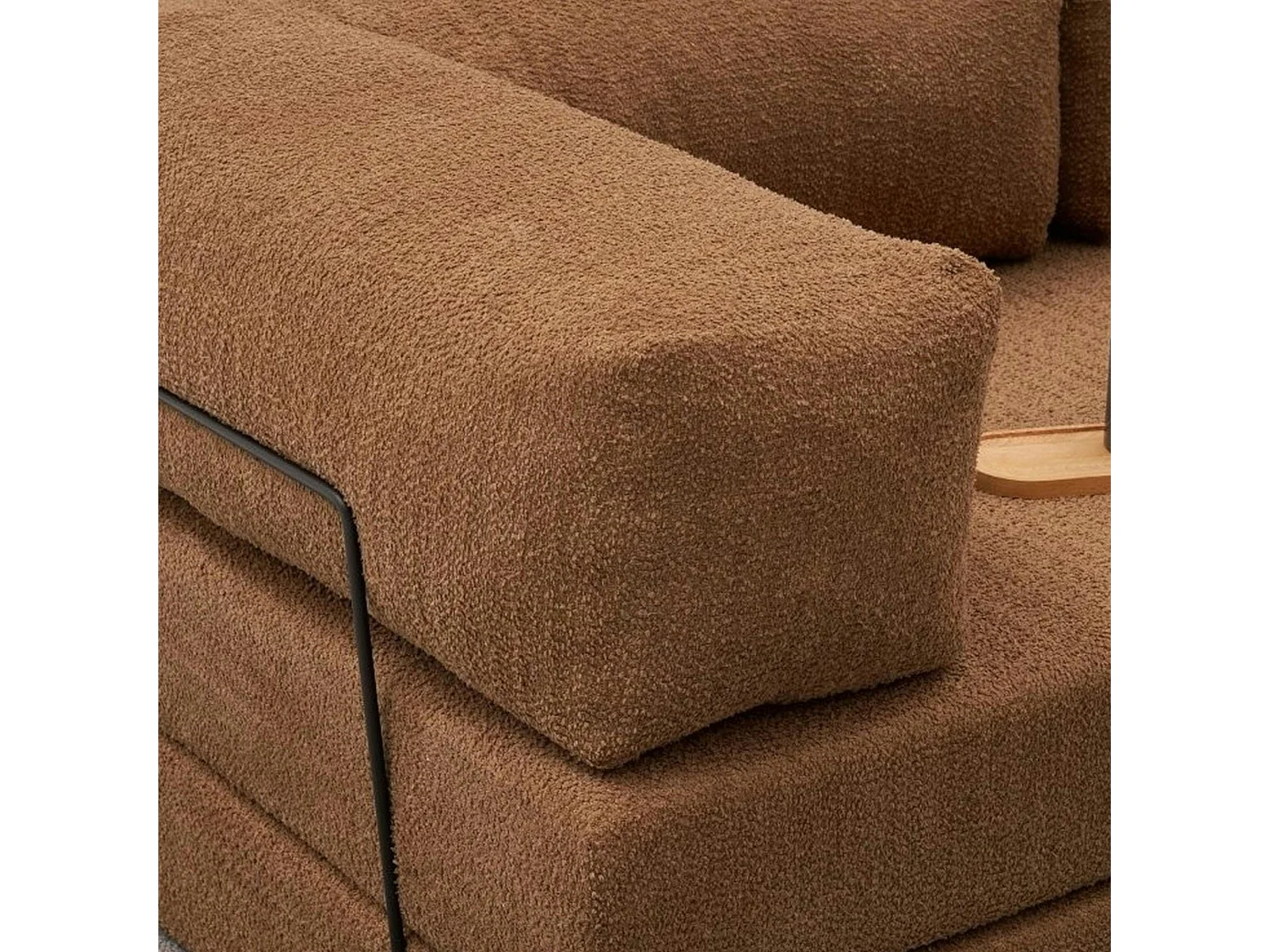 Canapé-lit marron confort, 190 cm ALTEA