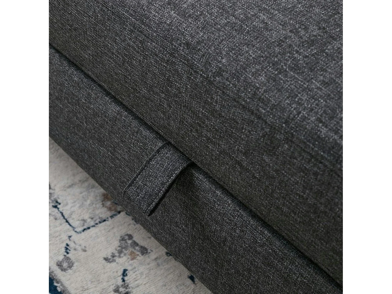 Canapé-lit 3 places anthracite COMO