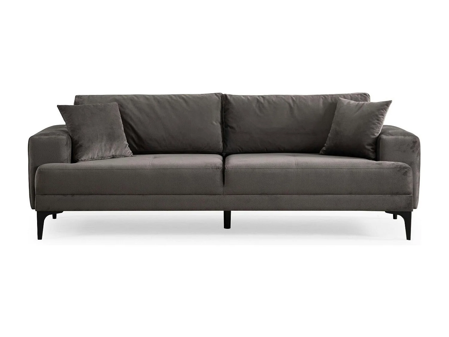 Canapé 3 places anthracite avec couchage d’appoint JACA