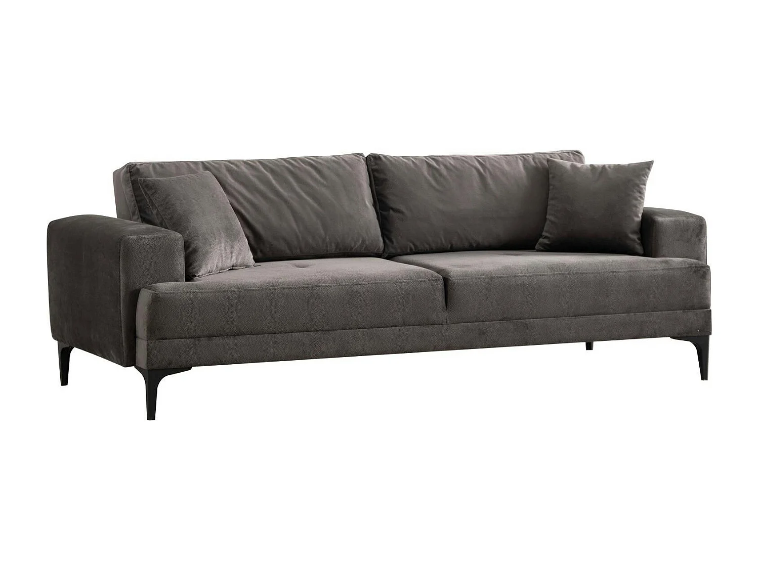 Canapé 3 places anthracite avec couchage d’appoint JACA