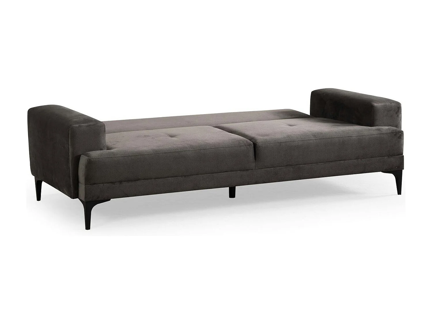 Canapé 3 places anthracite avec couchage d’appoint JACA