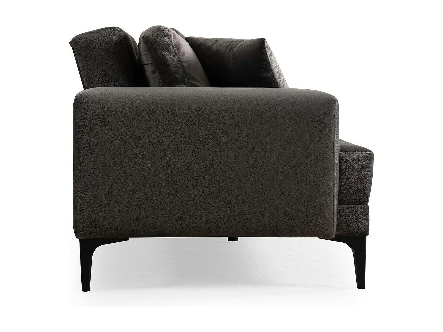 Canapé 3 places anthracite avec couchage d’appoint JACA