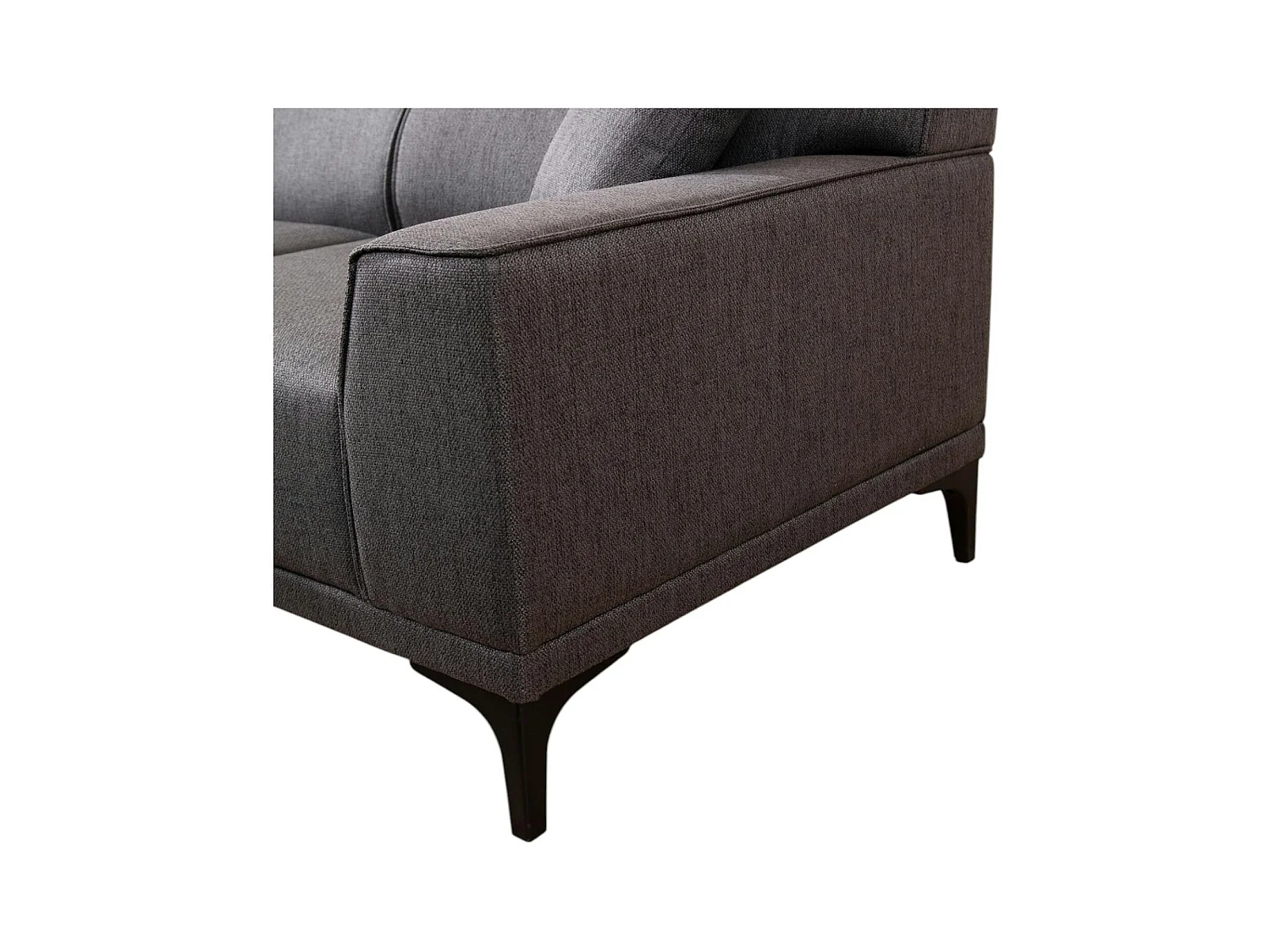 Canapé d'angle gris anthracite - côté gauche ORSAY