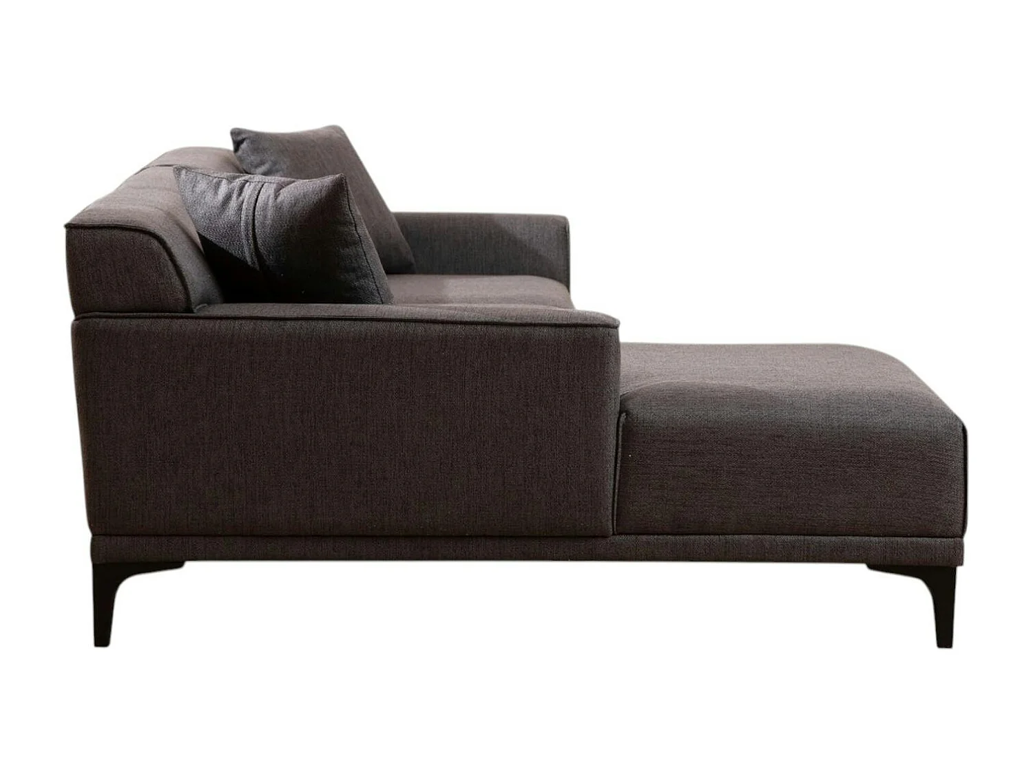 Canapé d'angle gris anthracite - côté gauche ORSAY