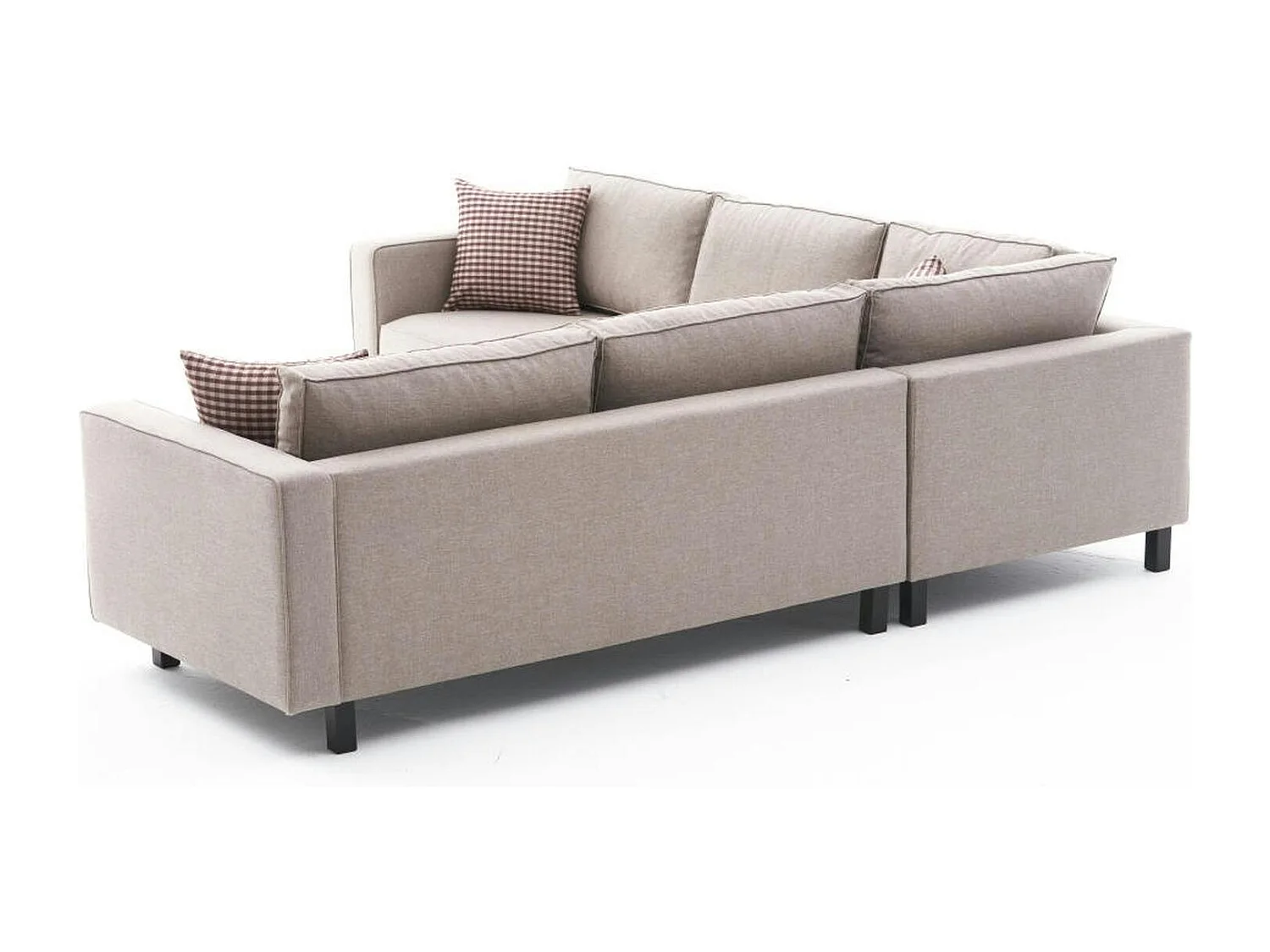 Canapé d’angle réversible beige - pieds droits CORTONA