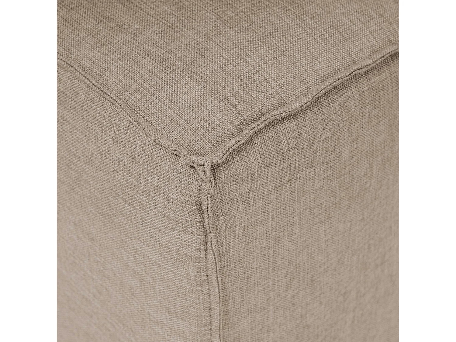 Canapé d'angle modulable taupe - côté droit SPELLO