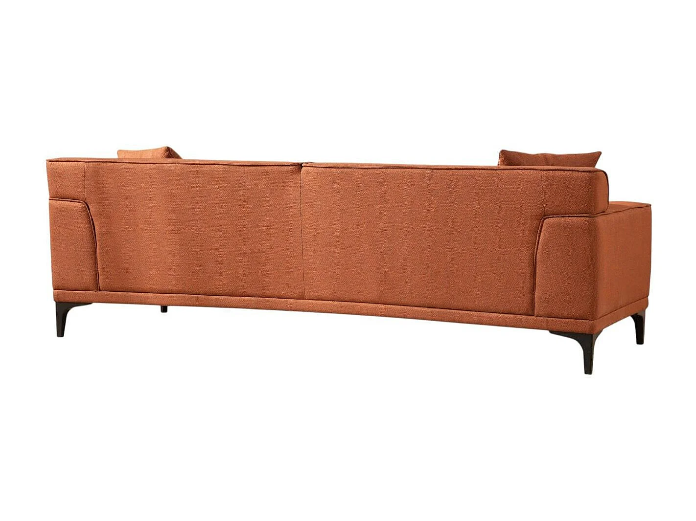 Canapé 3 places rouille - accoudoirs larges ORSAY