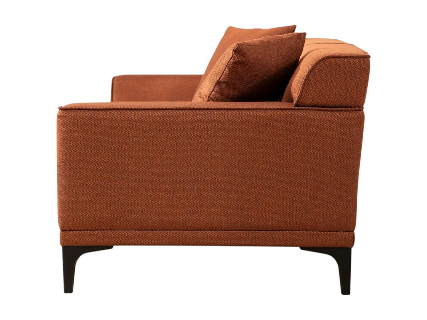 Canapé 3 places rouille - accoudoirs larges ORSAY