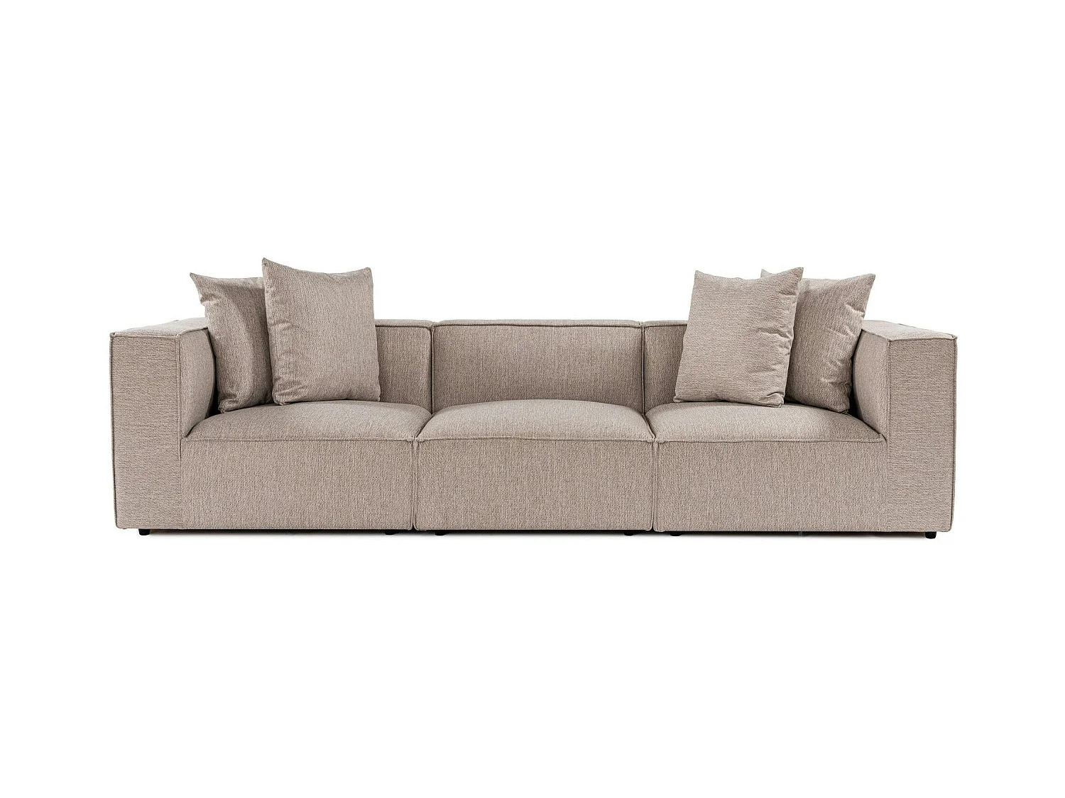 Canapé en lin 3 places - beige sable COLLIOURE