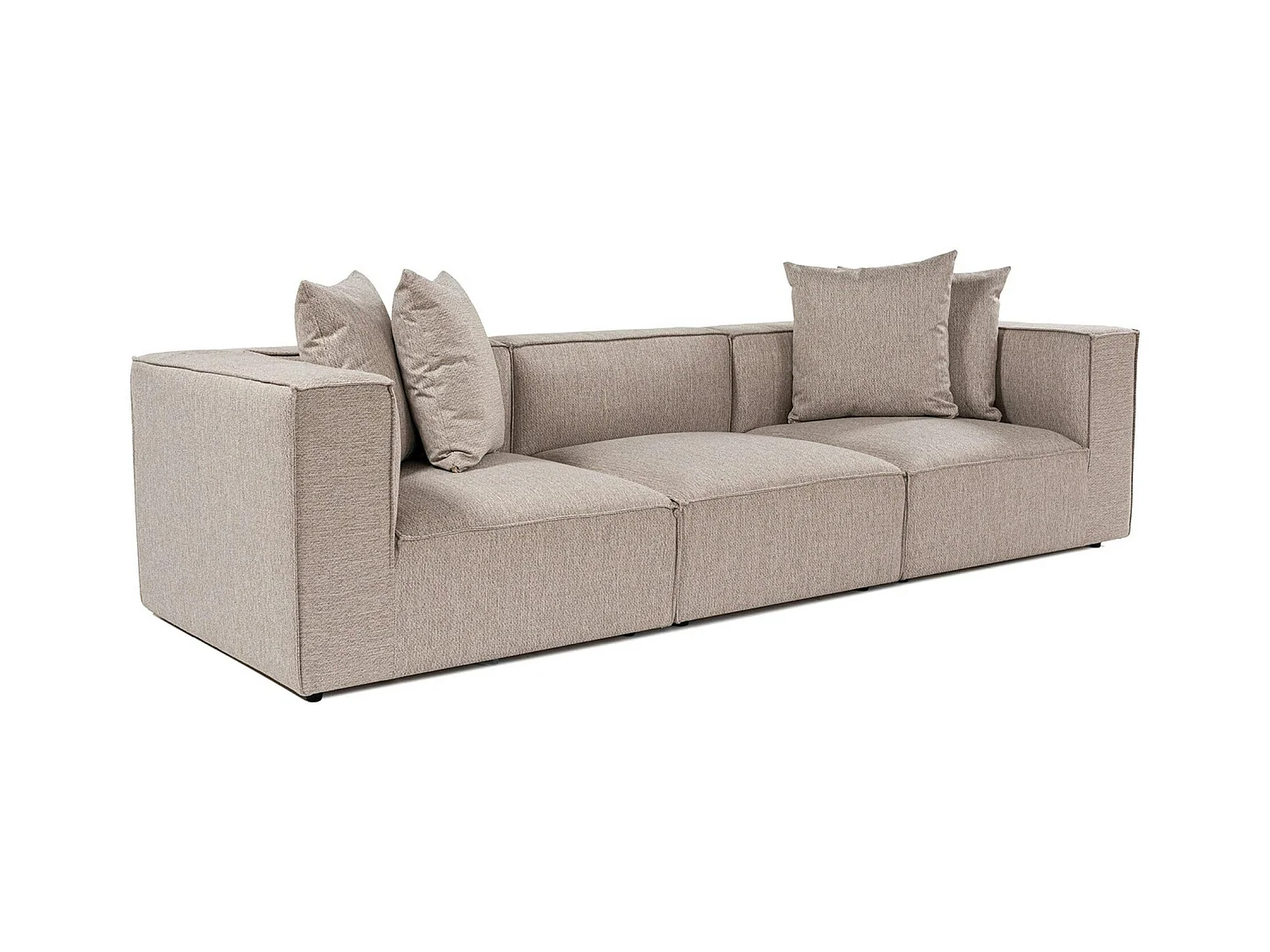 Canapé en lin 3 places - beige sable COLLIOURE