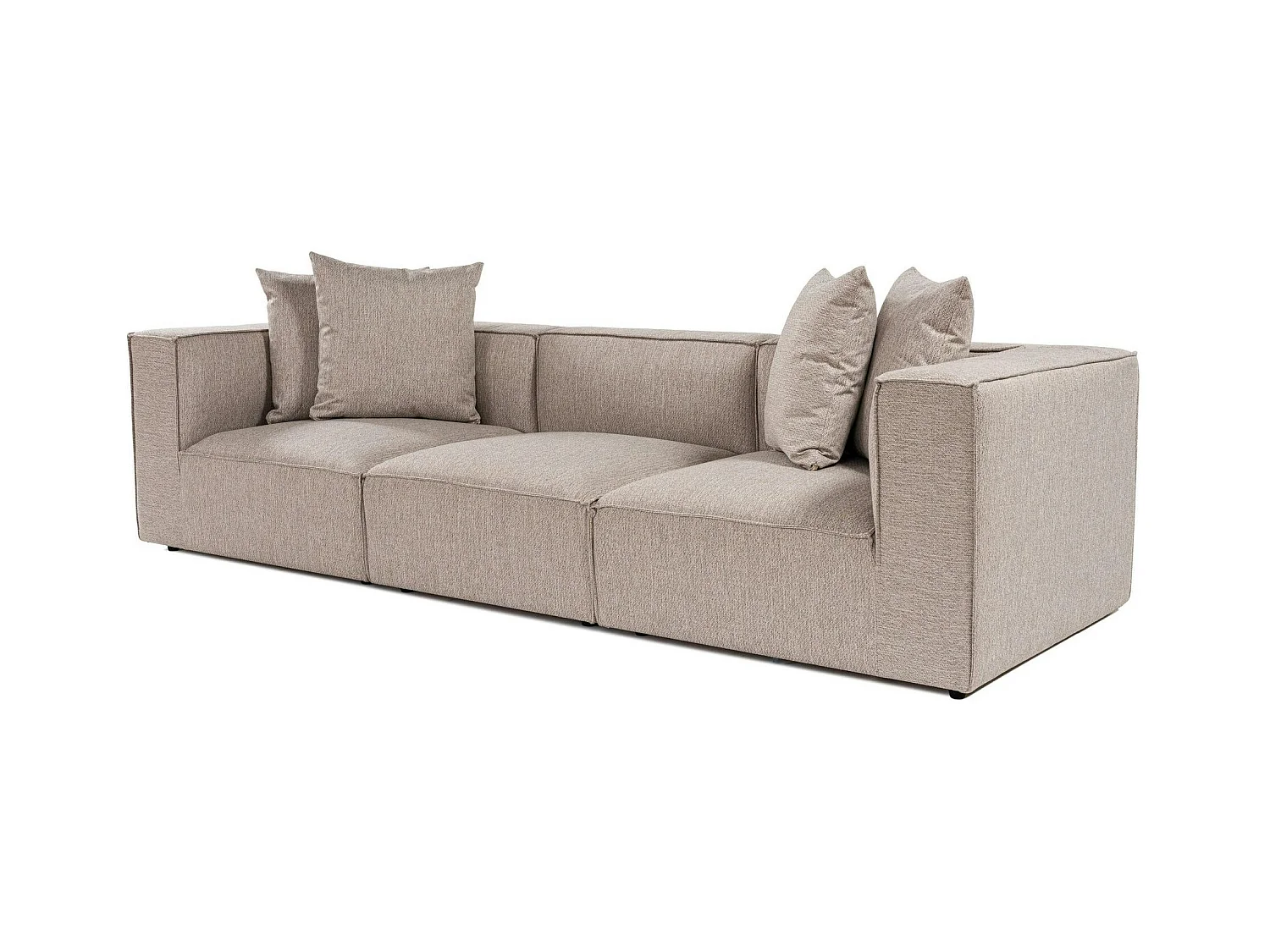 Canapé en lin 3 places - beige sable COLLIOURE