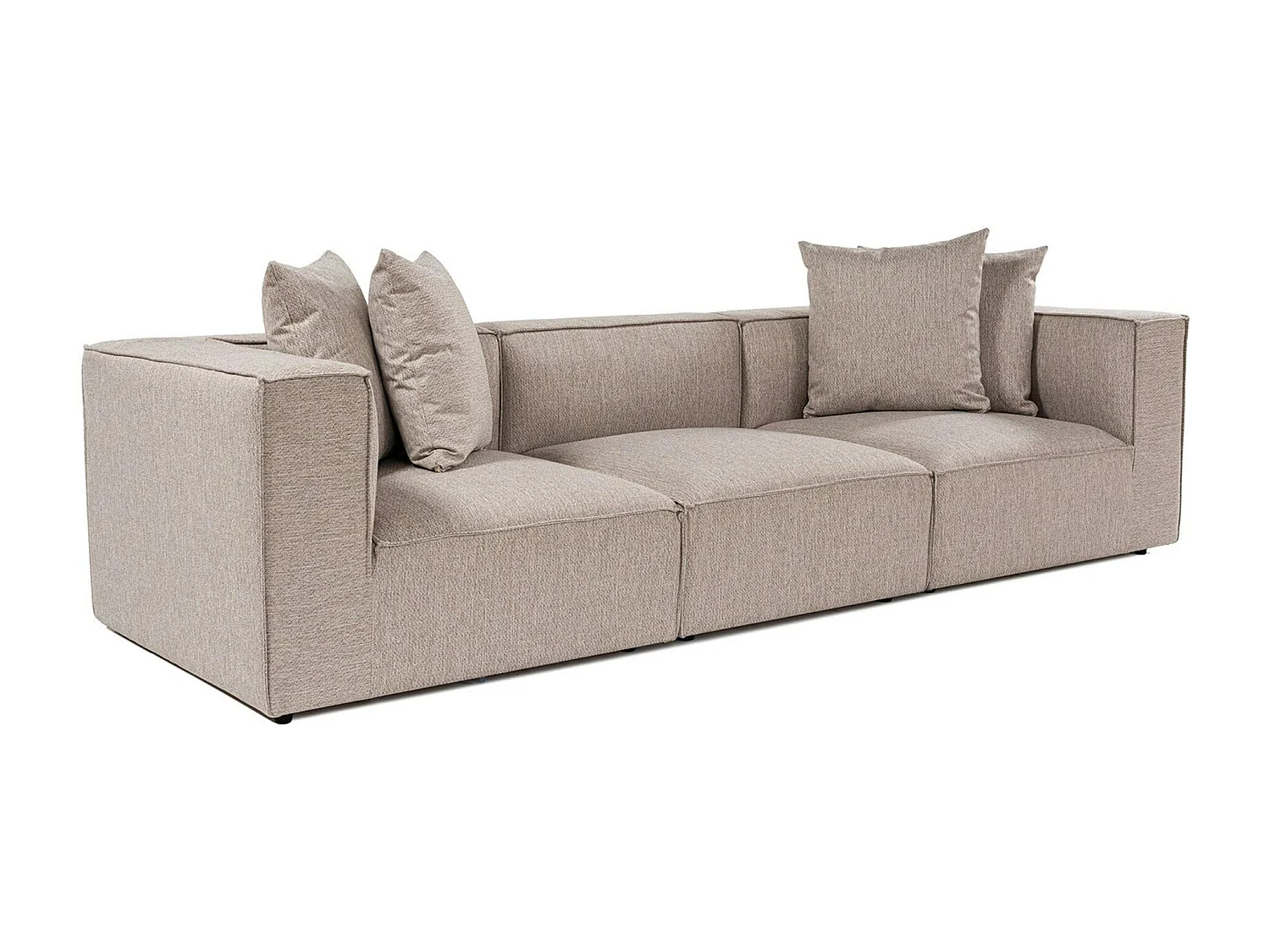 Canapé en lin 3 places - beige sable COLLIOURE