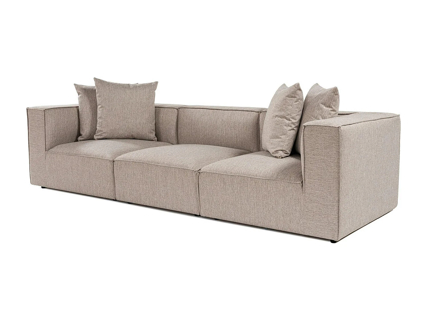 Canapé en lin 3 places - beige sable COLLIOURE