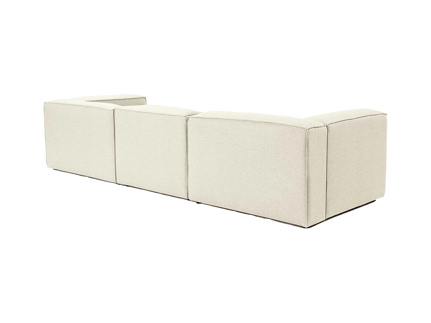 Canapé modulable 3 places en lin - écru, SPELLO