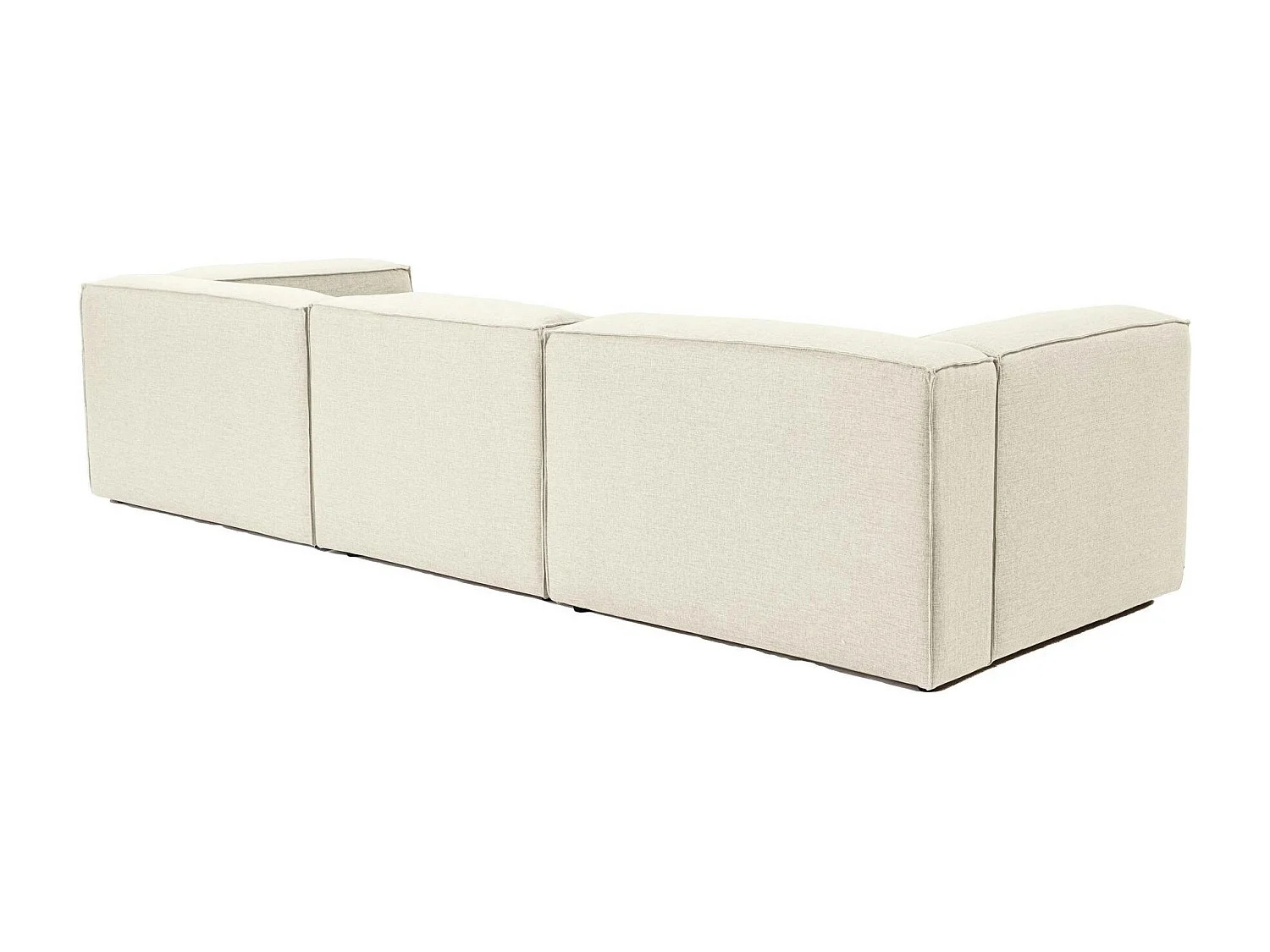 Canapé modulable 3 places en lin - écru, SPELLO