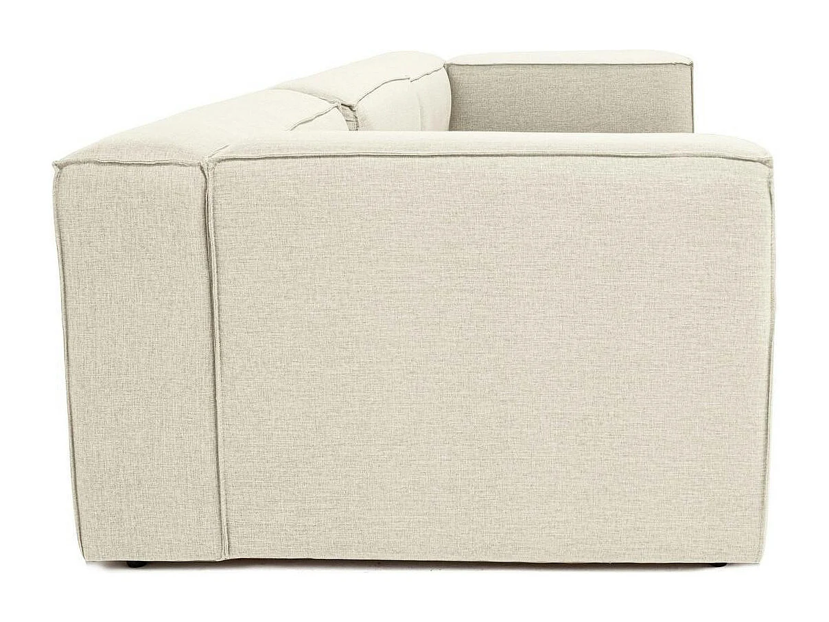 Canapé modulable 3 places en lin - écru, SPELLO