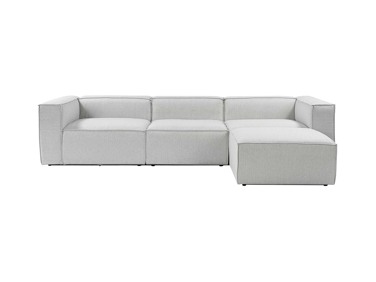 Canapé d'angle modulable gris - côté droit SPELLO