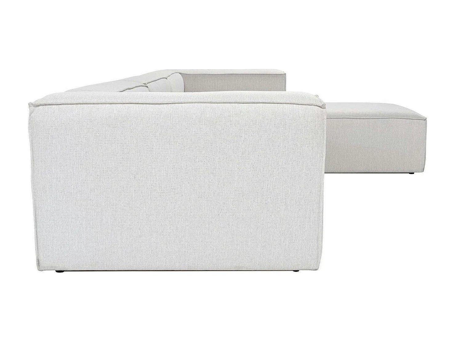 Canapé d'angle modulable gris - côté droit SPELLO