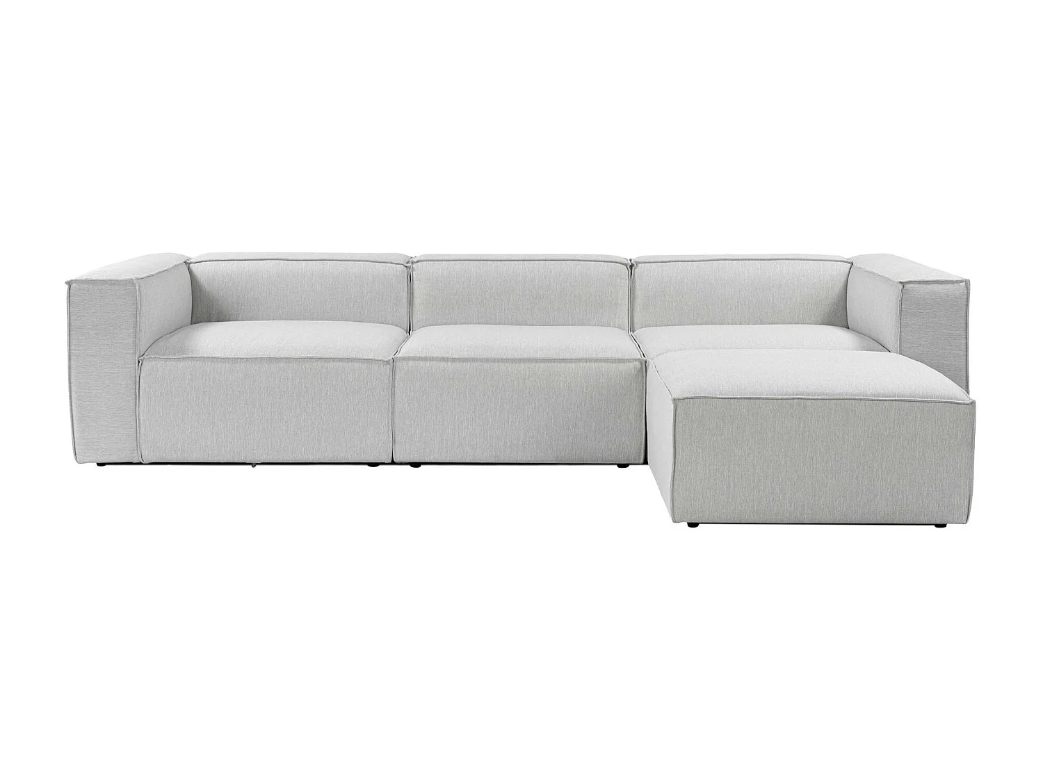 Canapé d'angle modulable gris - côté droit SPELLO