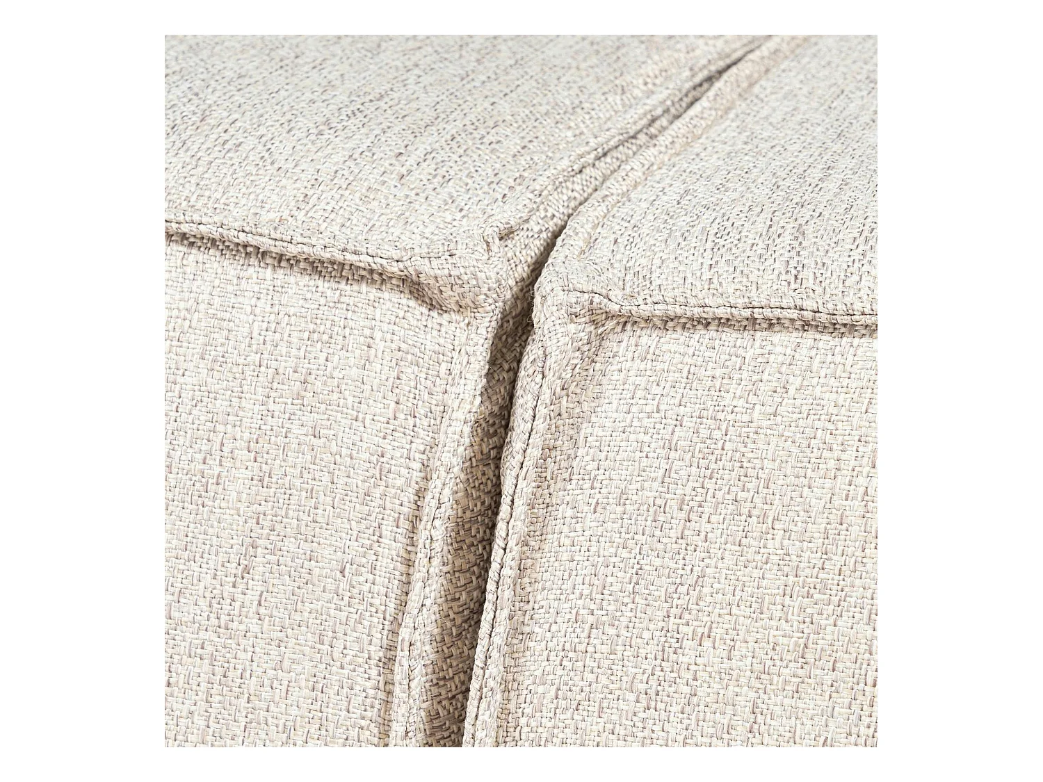 Canapé lin 4 places - écru, accoudoirs larges OSTUNI