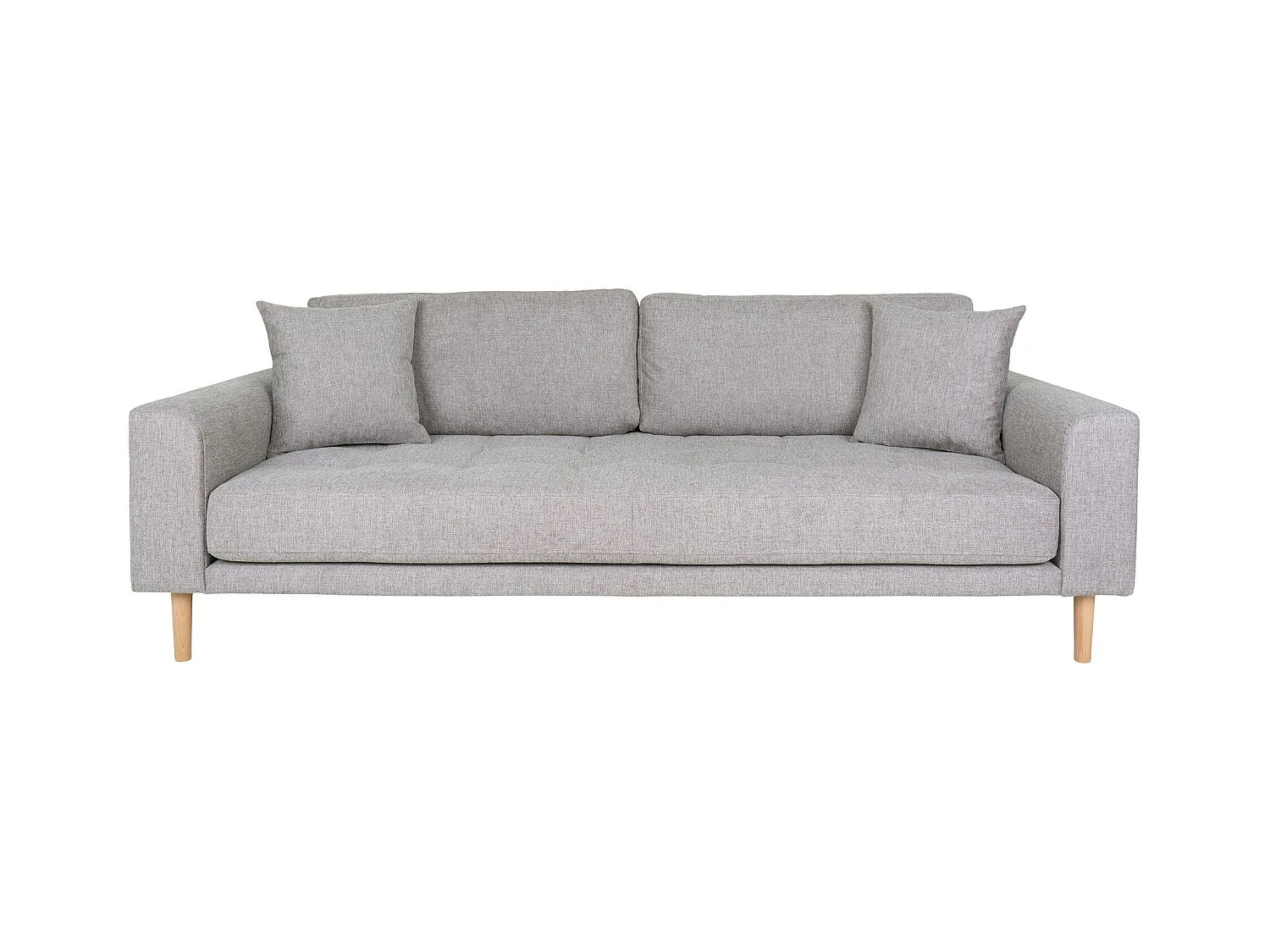 Canapé 3 places gris clair - 210 cm AMSTERDAM