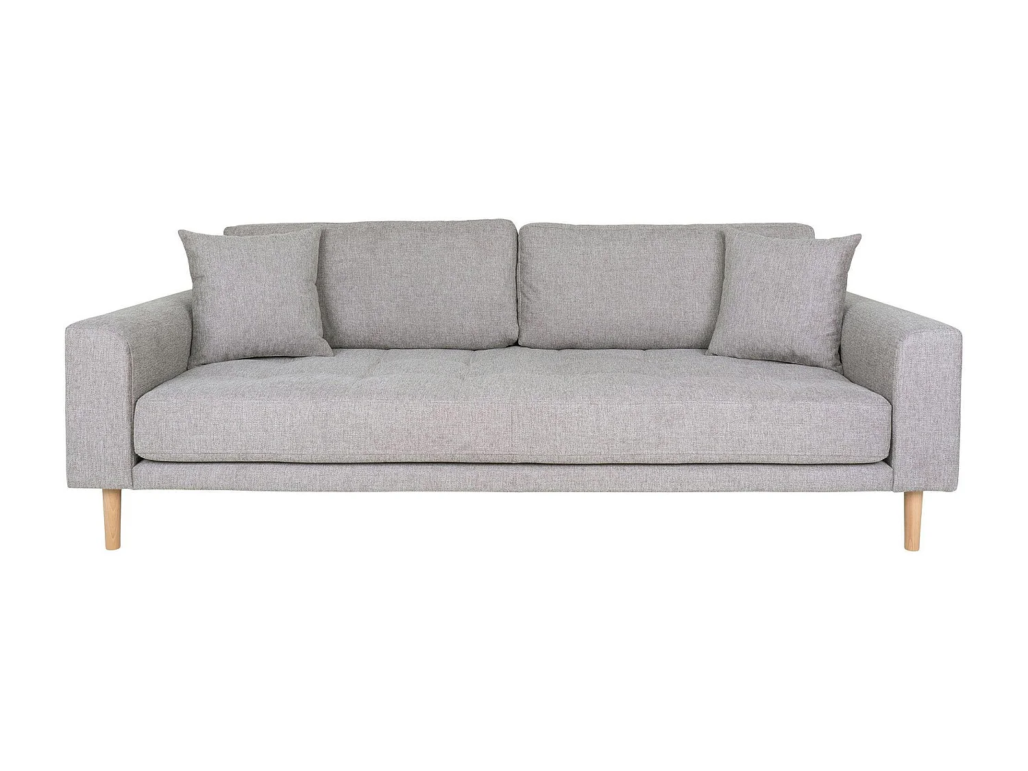 Canapé 3 places gris clair - 210 cm AMSTERDAM