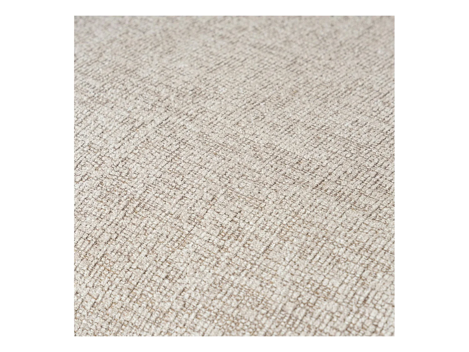 Canapé d'angle modulable taupe - tissu lin OSTUNI