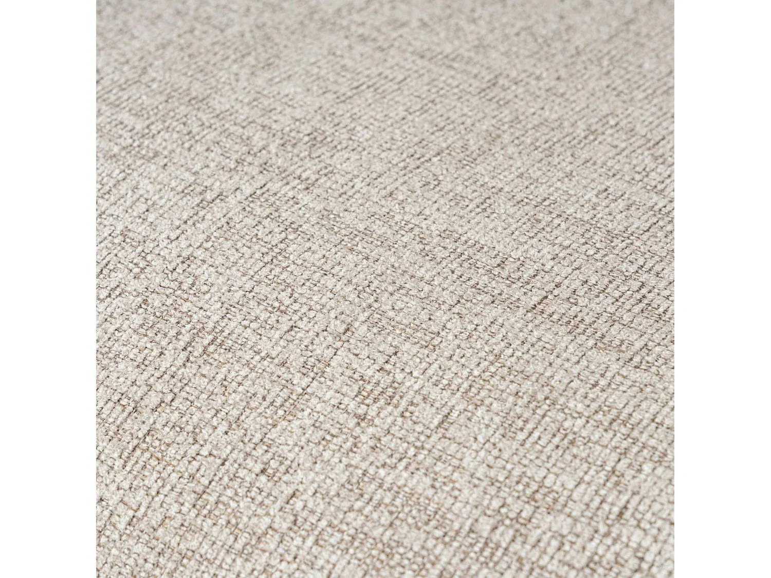 Canapé d'angle modulable taupe - tissu lin OSTUNI