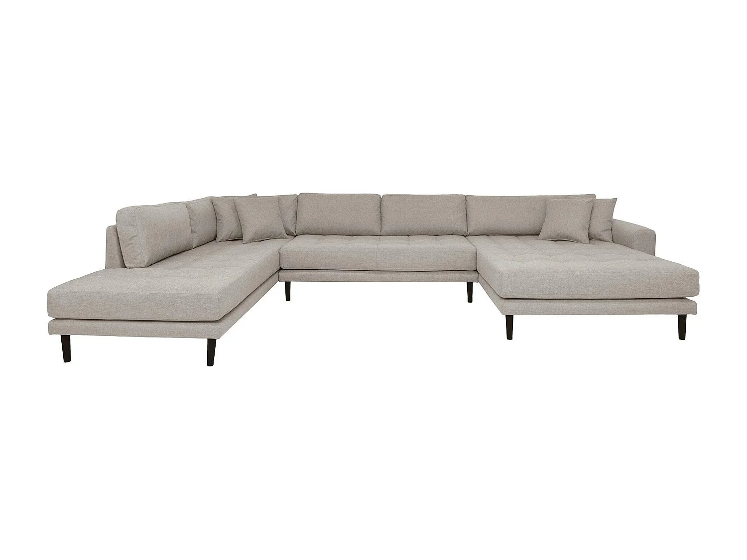 Canapé panoramique gris minéral - côté droit AMSTERDAM