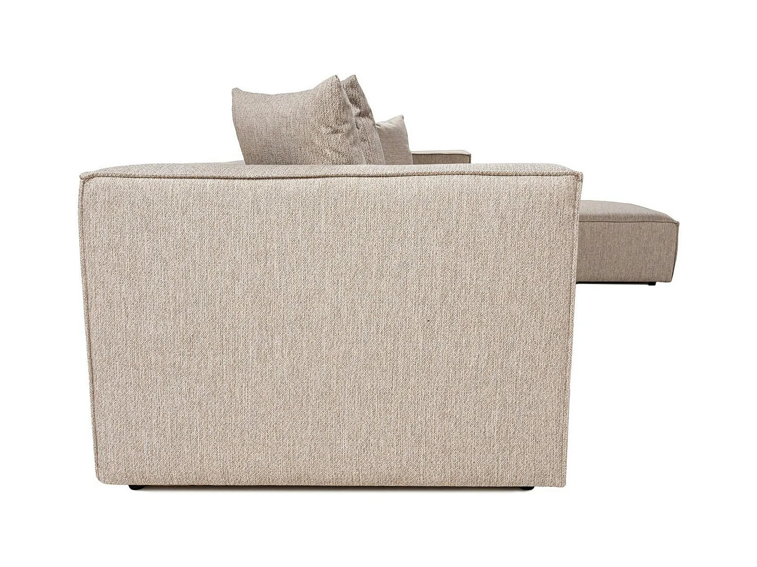 Canapé 5 places en lin beige - avec pouf COLLIOURE