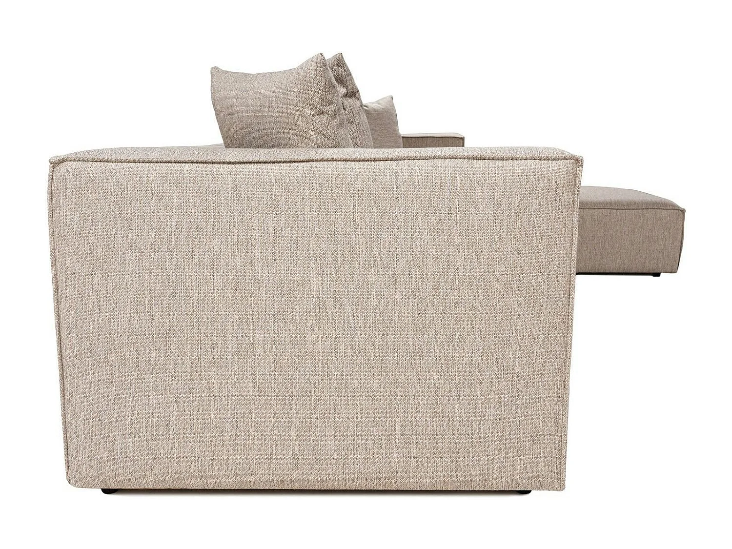 Canapé 5 places en lin beige - avec pouf COLLIOURE