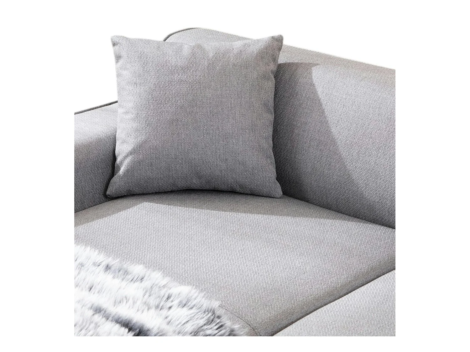 Canapé d'angle gris clair - côté gauche ORSAY