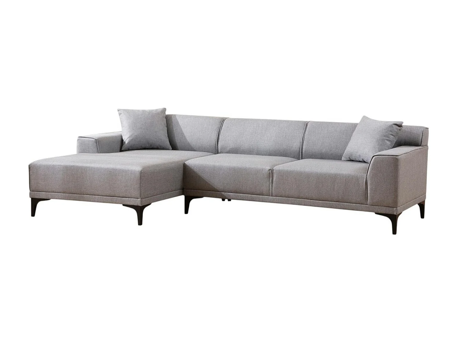 Canapé d'angle gris clair - côté gauche ORSAY