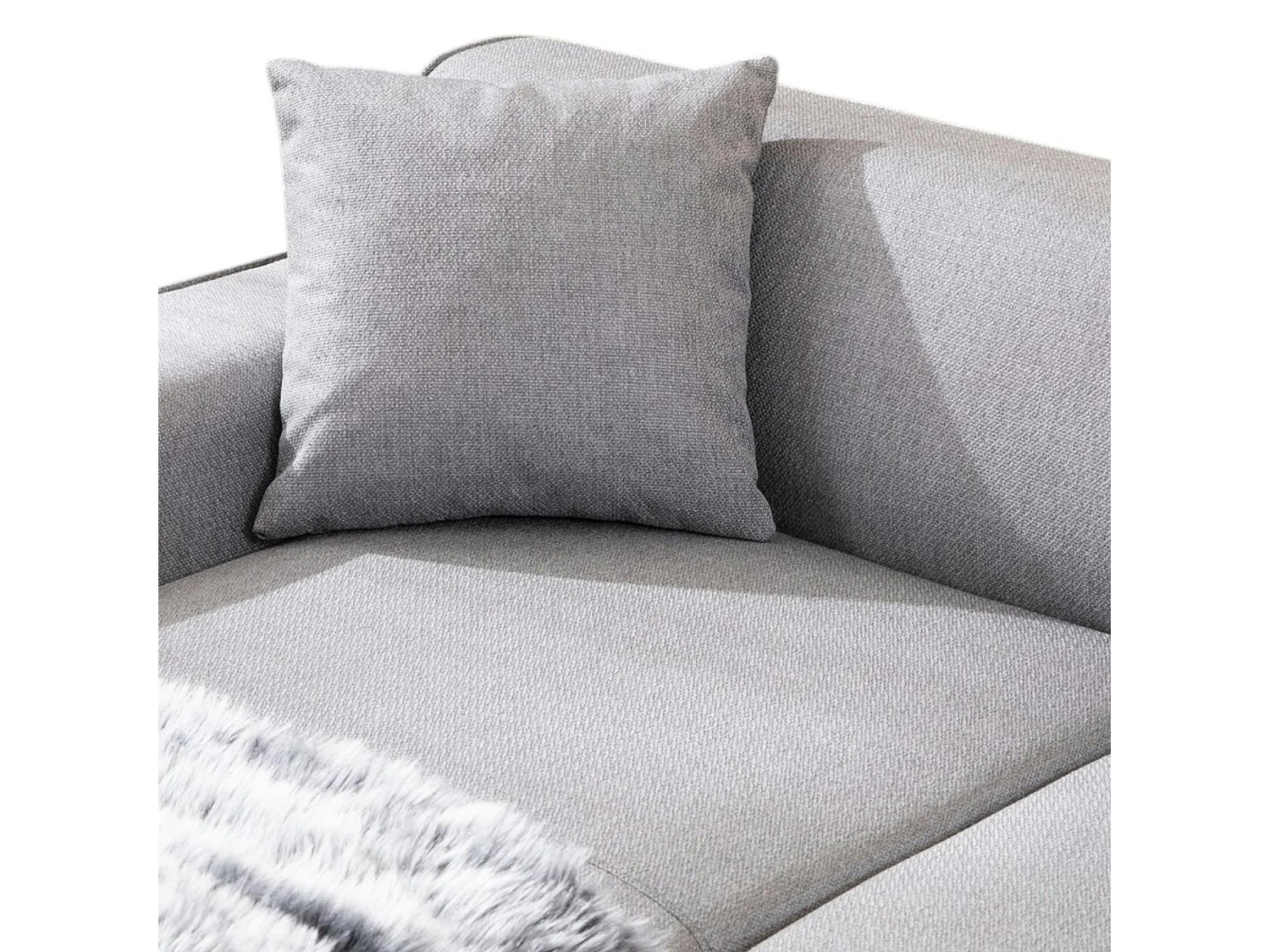 Canapé d'angle gris clair - côté gauche ORSAY