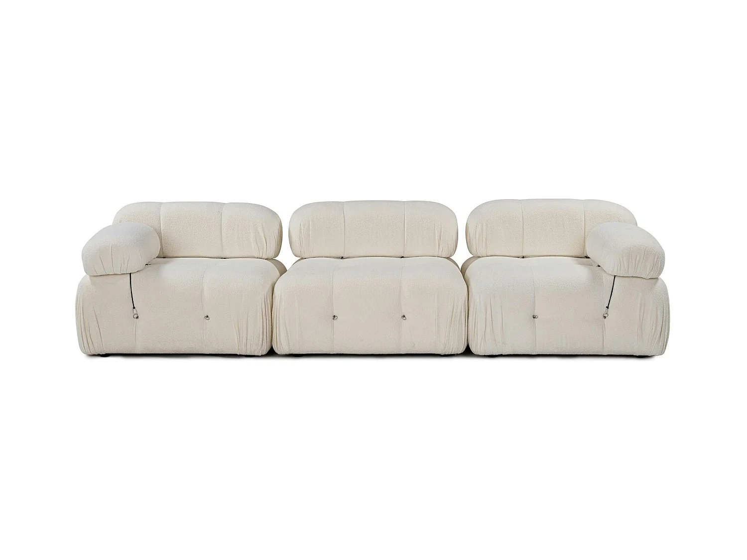 Canapé modulable 3 places - écru, bouclette RONDA