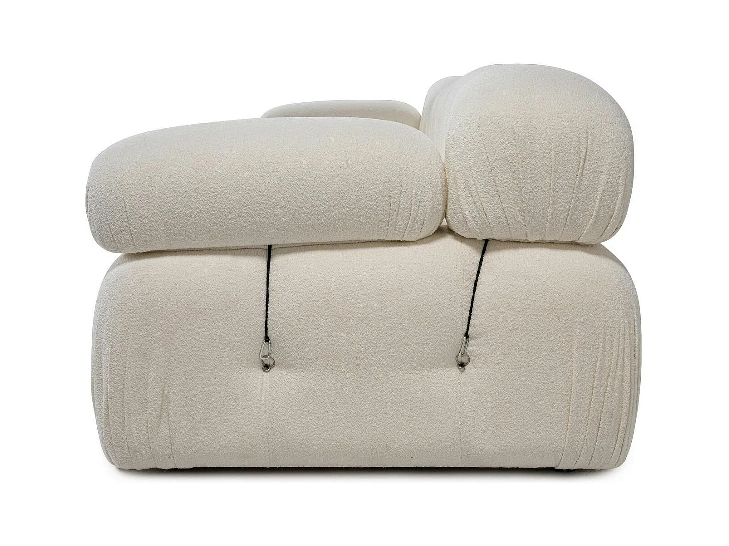 Canapé modulable 3 places - écru, bouclette RONDA