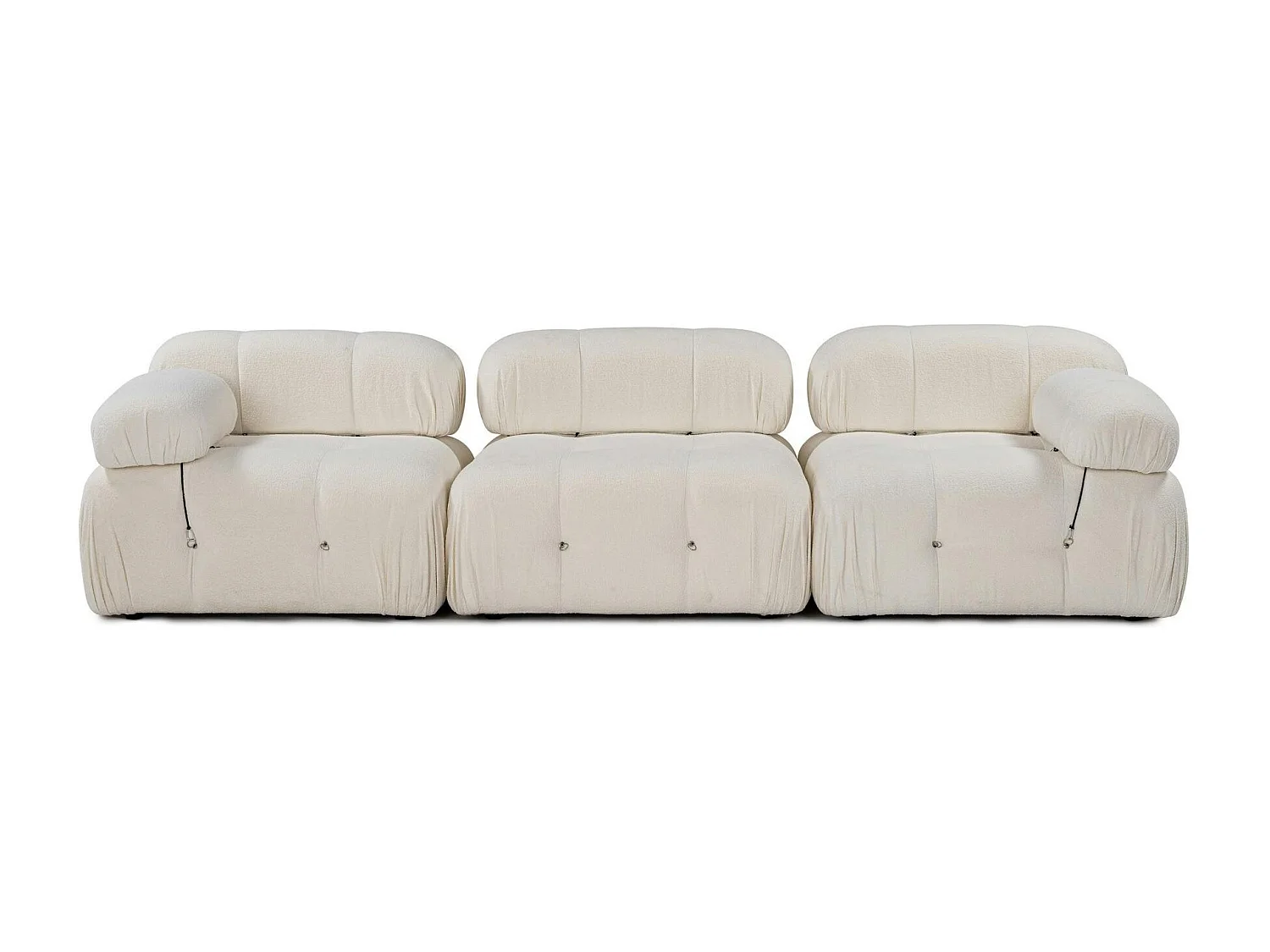 Canapé modulable 3 places - écru, bouclette RONDA