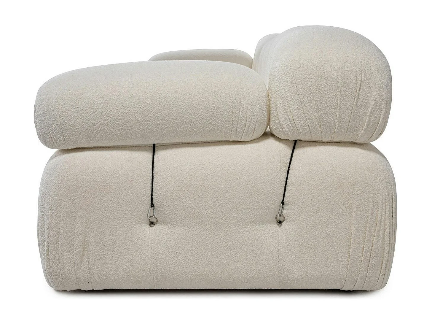 Canapé modulable 3 places - écru, bouclette RONDA