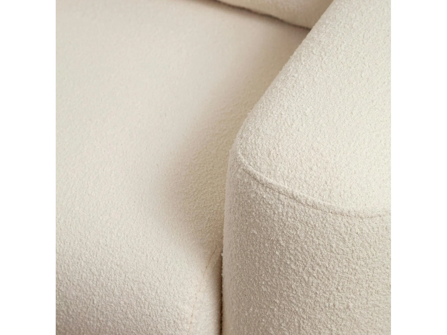 Canapé 3 places crème - forme organique LUCCA