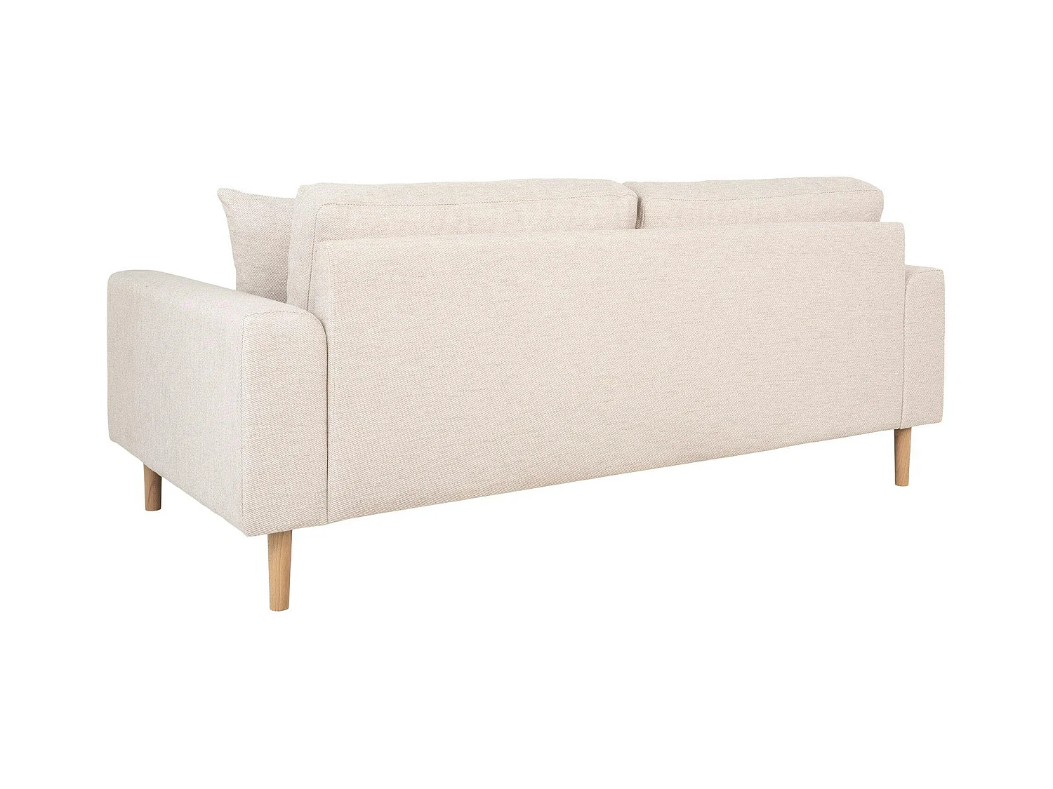 Canapé 2 places 1/2 beige sable 180 cm AMSTERDAM