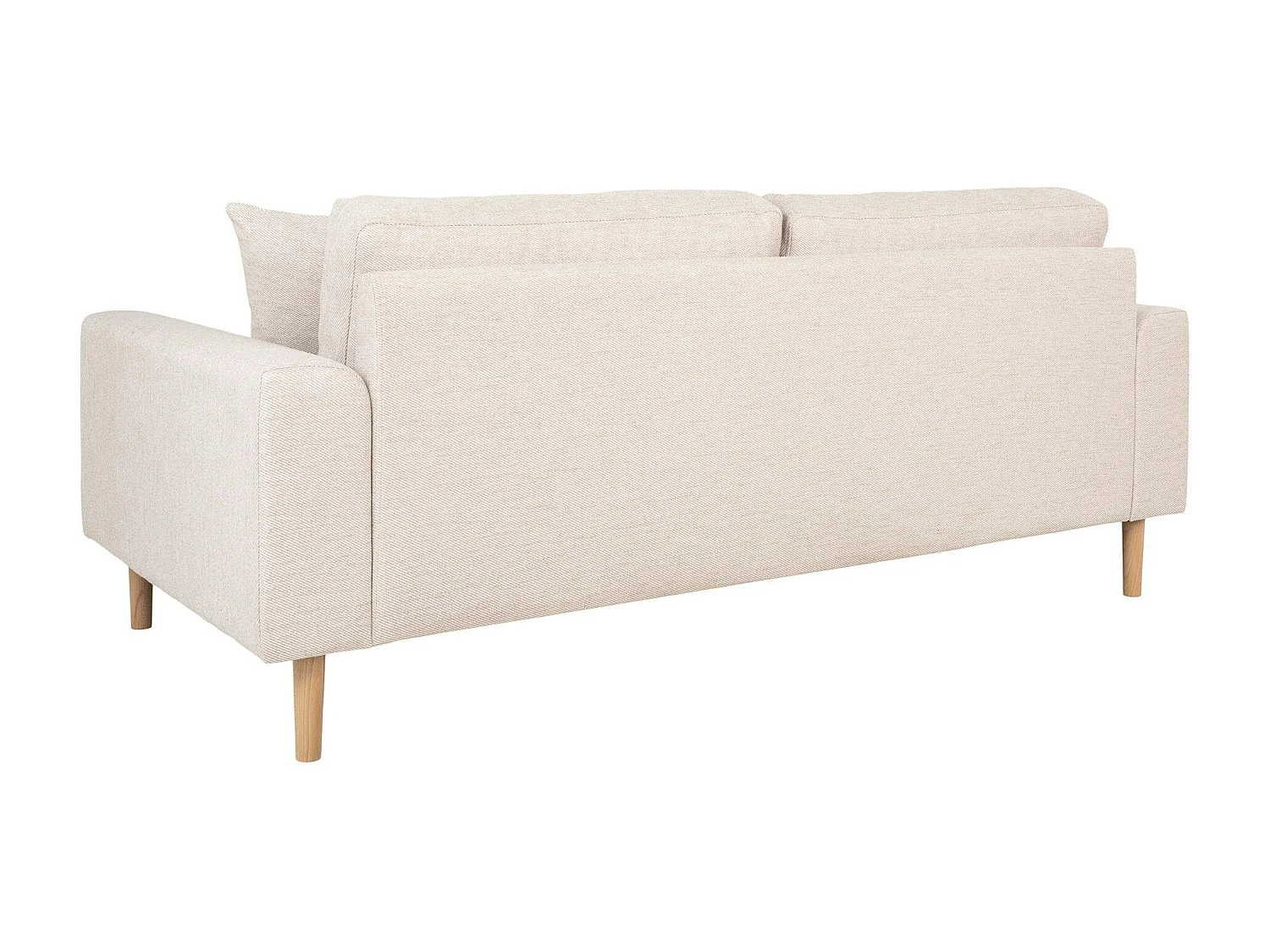 Canapé 2 places 1/2 beige sable 180 cm AMSTERDAM
