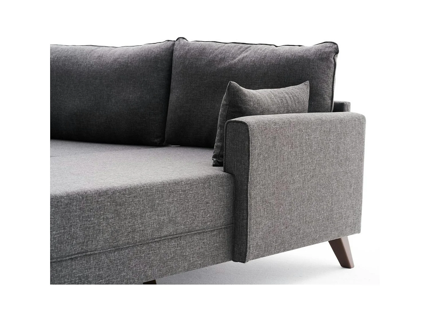 Canapé d'angle anthracite - 275 cm, côté droit SPLIT